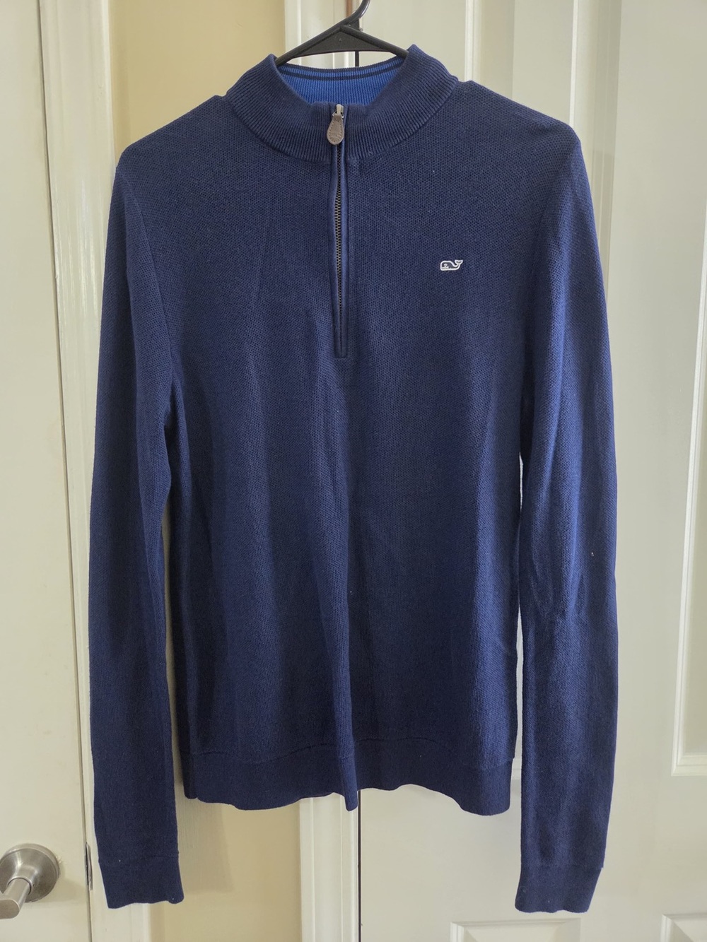 Vineyard Vines Navy Half-Zip Turtleneck Sweater